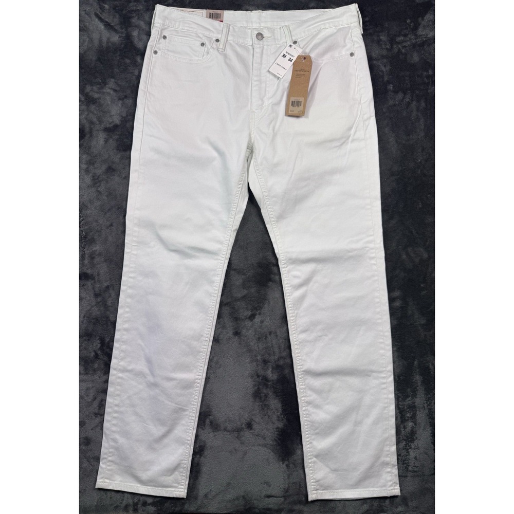 NWT Levi's 541 Athletic Fit Men's Jeans 36x34 White 2-Way Stretch Denim